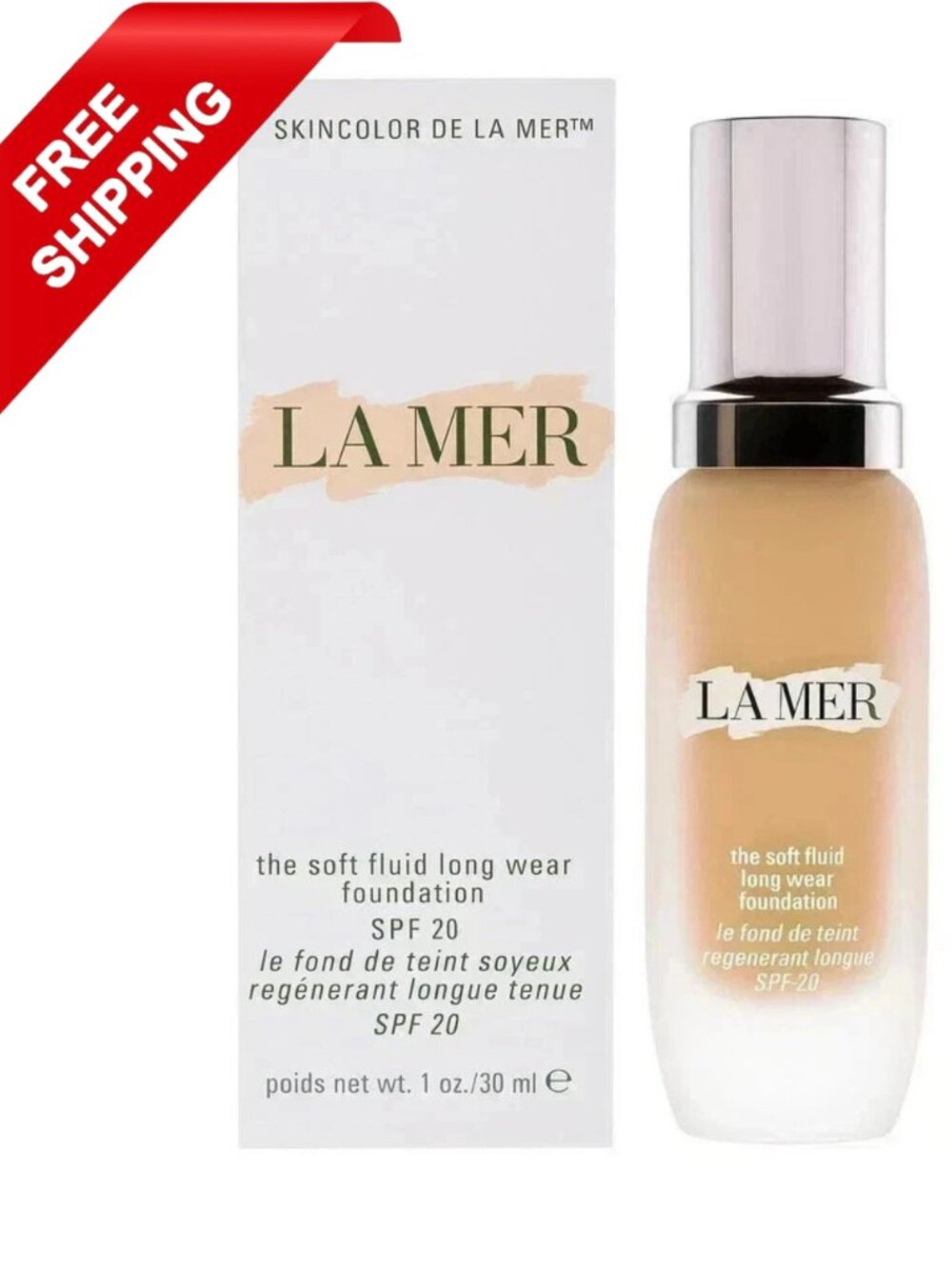 La Mer The Soft Fluid Long Wear Foundation Ivory 02 30 ml